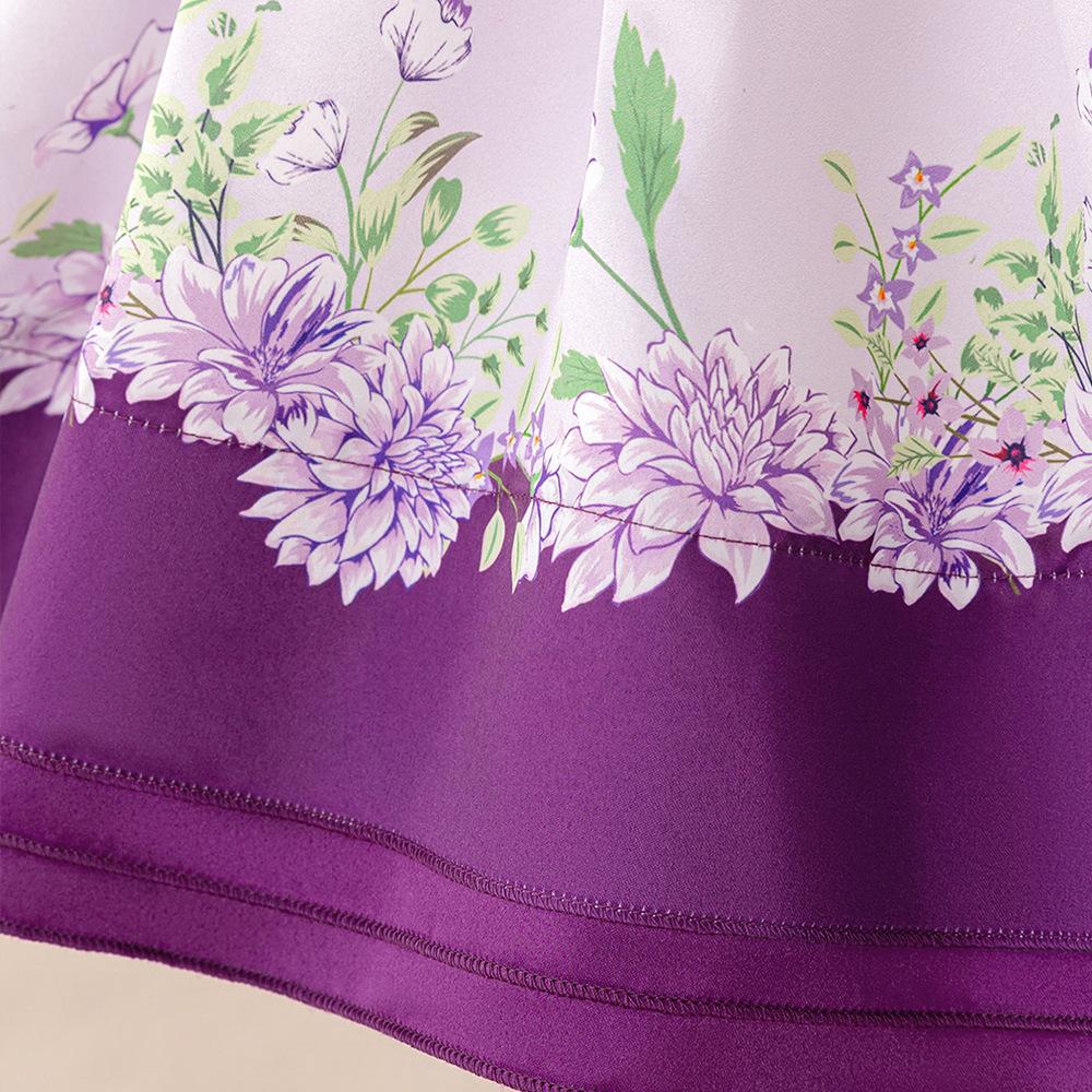 Flower Girl Princess Dress For Weddings Summer Kid Formal Bow Long Gown For School Evening Party Children New Year Cloth L6016