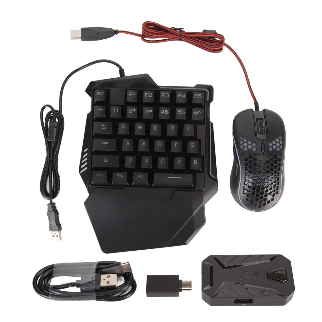 Keyboard Converter Set Silent Design Plug and Play Gaming Keyboard and Mouse Converter for PS4 for XboxONE for Switch