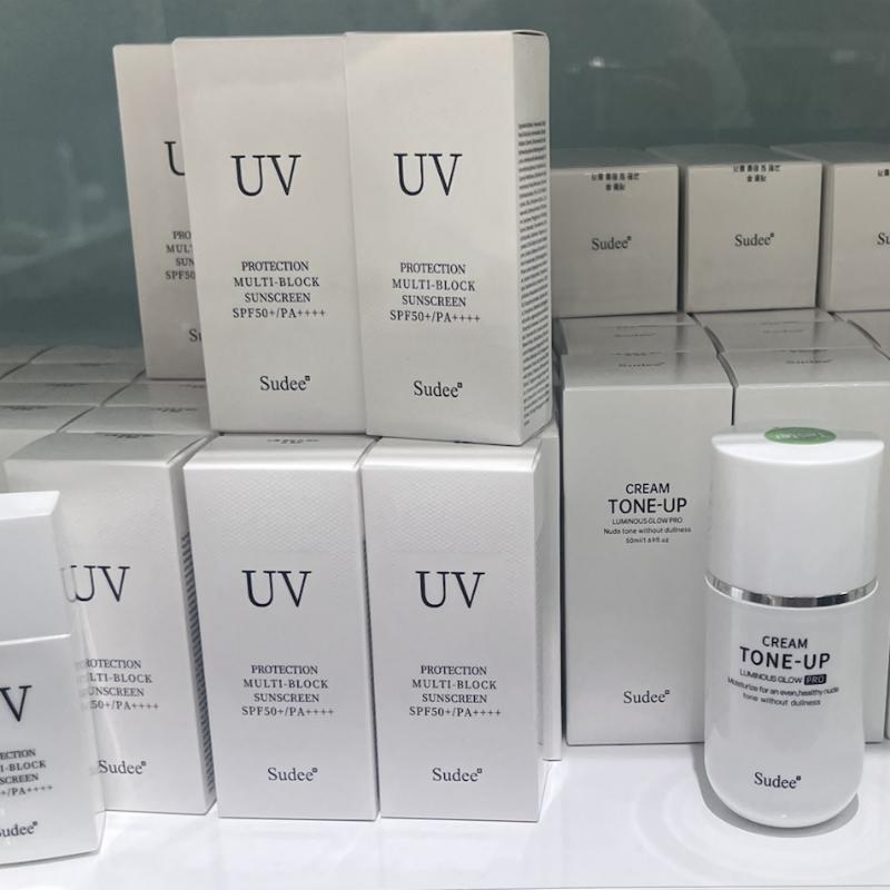 [SUDEE] UV & Tone-Up Collection / Protection Multi Block Sunscreen SPF 50+ PA++++ 50ml/ Luminous Glow Tone Up Cream PRO 50ml /  Duo Set