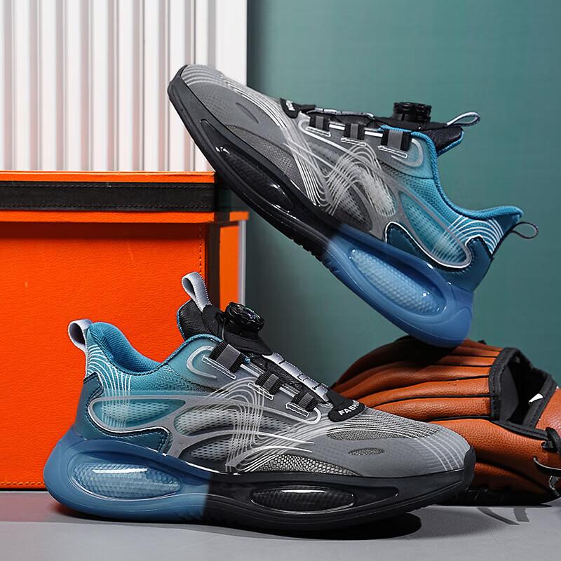 2025 summer new lightweight cushioning running shoes men's shock-absorbing wear-resistant sports shoes mesh breathable casual men's shoes tide