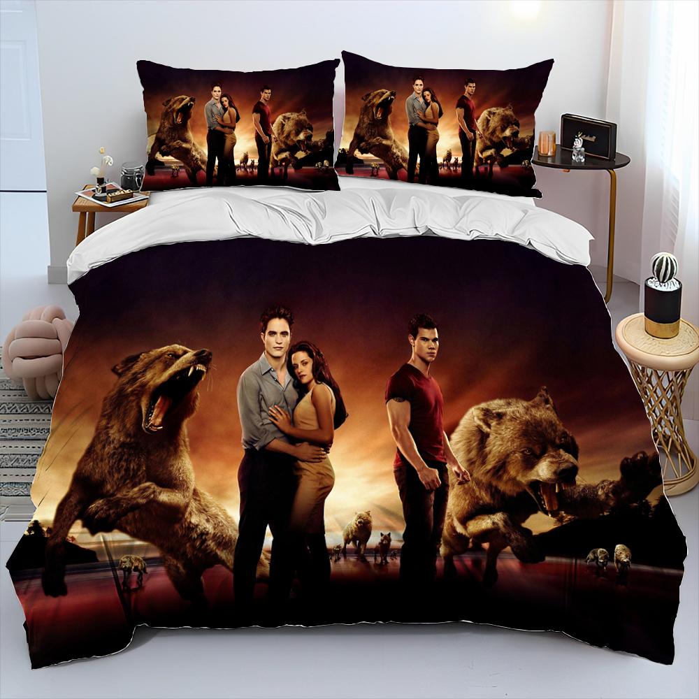 Comforter 3D The Twilight Saga Hd Printed Comforter Bedding Set Bed Set King Queen Size Bedding Set Kid