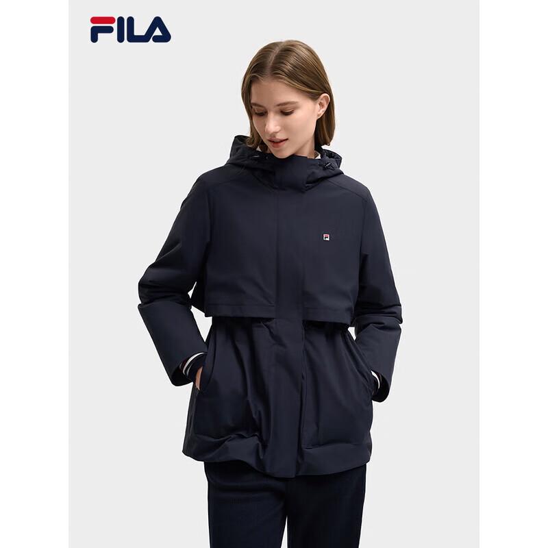 FILA Women's Hooded Mid-Length Padded Jacket