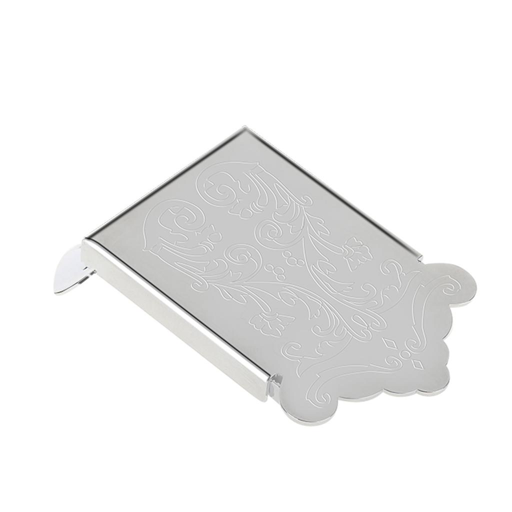 Mandolin Guitar Tailpiece with Screw Instrument Replacement Accessory (Silver)