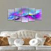 5-Panel Abstract Canvas Wall Art,  Ready To Hang Home Decor