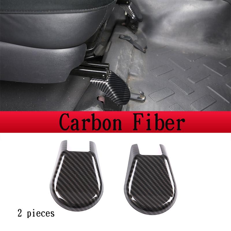 

ABS carbon fiber/Black Car Front Seat Base Cover Protection Trim Stickers For Toyota FJ Cruiser 07-21 Car Accessorie