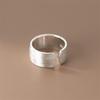 Minimalist Wide-Band Finger Ring for Women, Girls, Korean Fashion, Adjustable, Jewelry, Gift, Party, Ladies' Ring