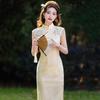 Sleeveless lace national style new Chinese daily Suzhou long cheongsam improved young 1011 new women's high sense