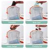 Portable Mesh Cosmetic Bag Dopamine Color Storage Makeup Case Women Mesh Toiletry Storage Pouch Organizer Sundries Storage Bag