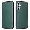 Suitable for Samsung Galaxy A35 5G Simple Carbon Fiber Self-Adhesive Phone Case Galaxy A35 5G Flip Magnetic Wallet Case