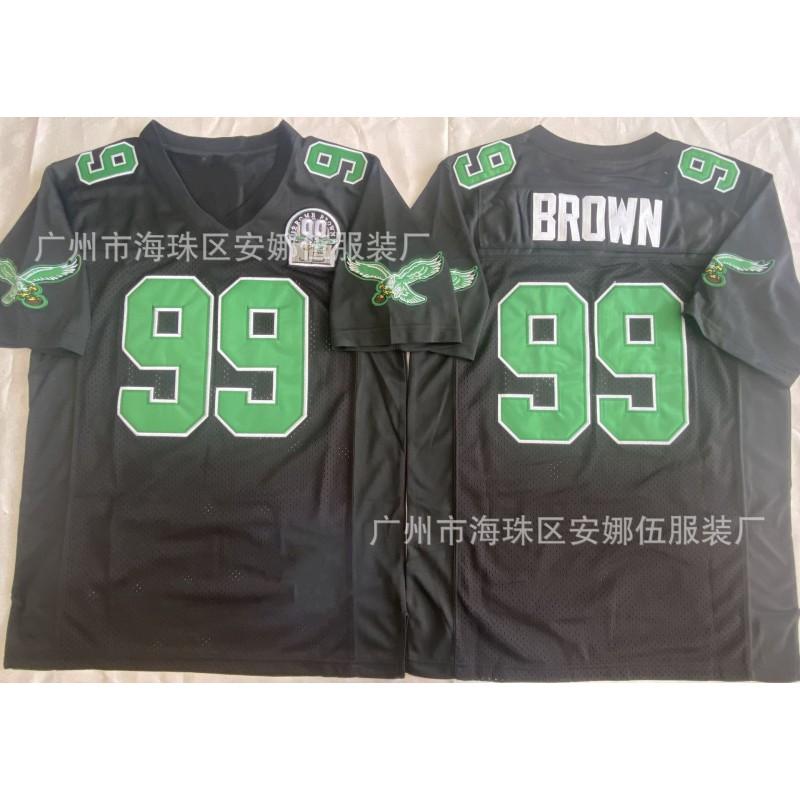 2026 Retro Embroidered Rugby Jersey Philadelphia Eagles 99 Team Sports Uniform Men Women