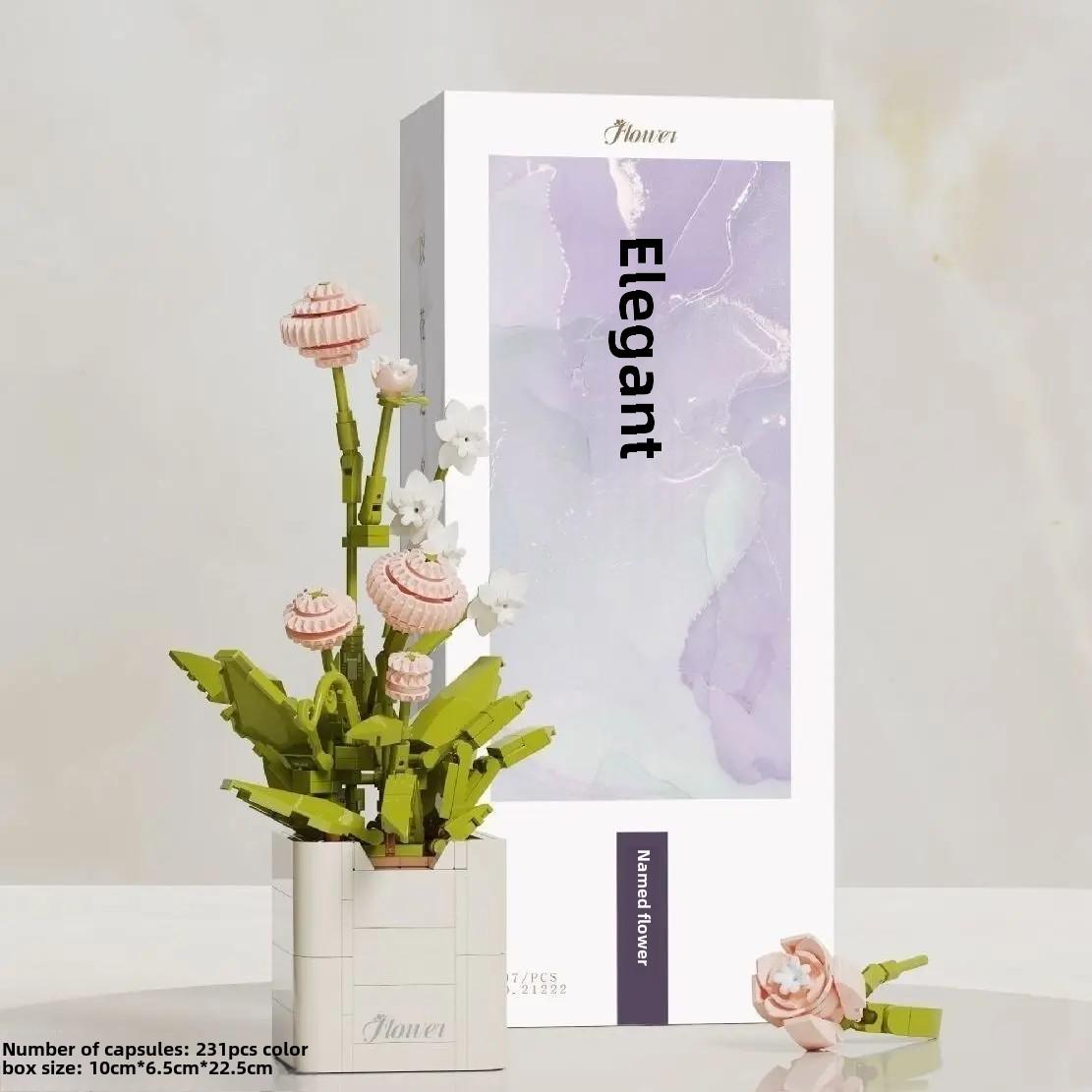 

Конструкторы в горшках с вечными цветами Конструктор «Букет ландышей» с игрушками в горшках No Box