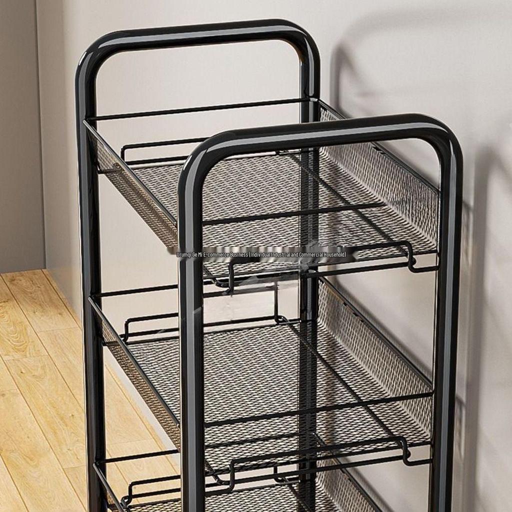 Multi-Layer Kitchen and Bathroom Storage Trolley with Wheels