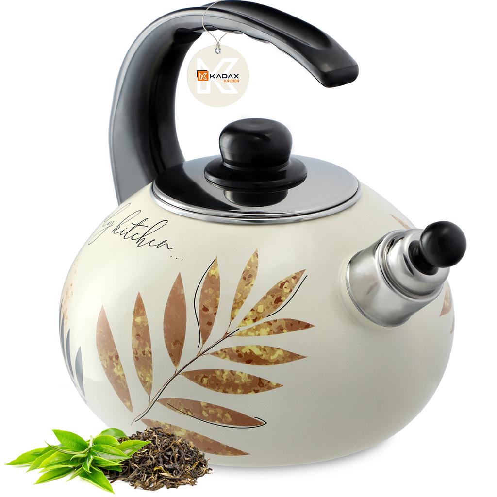 KADAX Emailierter Wasserkocher 2,2L Induktion Gas