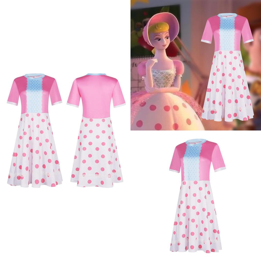Toy Story Bo Peep Růžové Šaty Pro Halloween Cosplay Kostým