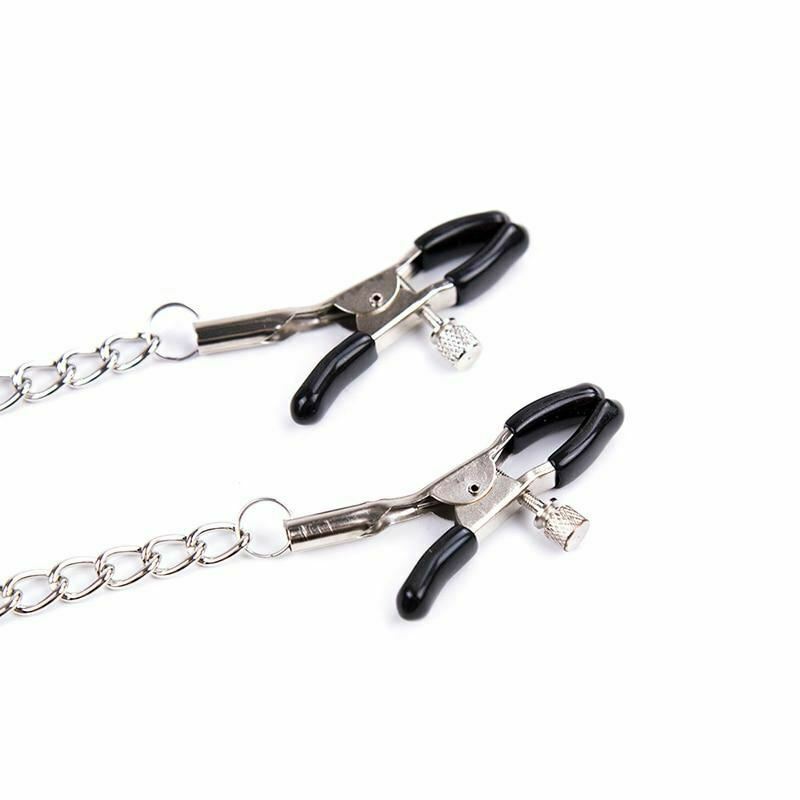Pink Ball Gag With Nipple Clamps Mouth  Fetish  Restraints Nipple & Clitoral Toys
