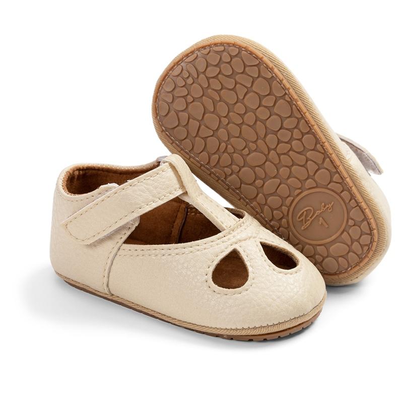 0-2 roky novorozenecké boty pro novorozence duté PU kůže dívčí boty batole gumová podrážka protiskluzová první chodítka Kojenecká obuv sandál