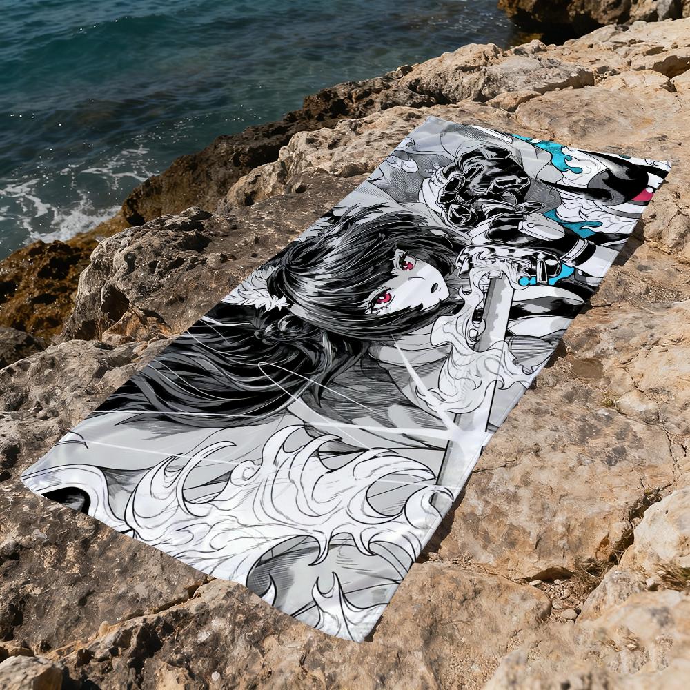 Zenless Zone Zero Hoshimi Towel Gift For Travel Gym Sauna Travel Spa Shower Camping Quick Dry Sports Beach Towels Soft Pool