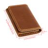 Vintage Crazy Horse Leather Women and Men Credit Card Holder Wallet Mens Real Cowhide Slim ID VIP Cards Bags Small Change Coins Purses