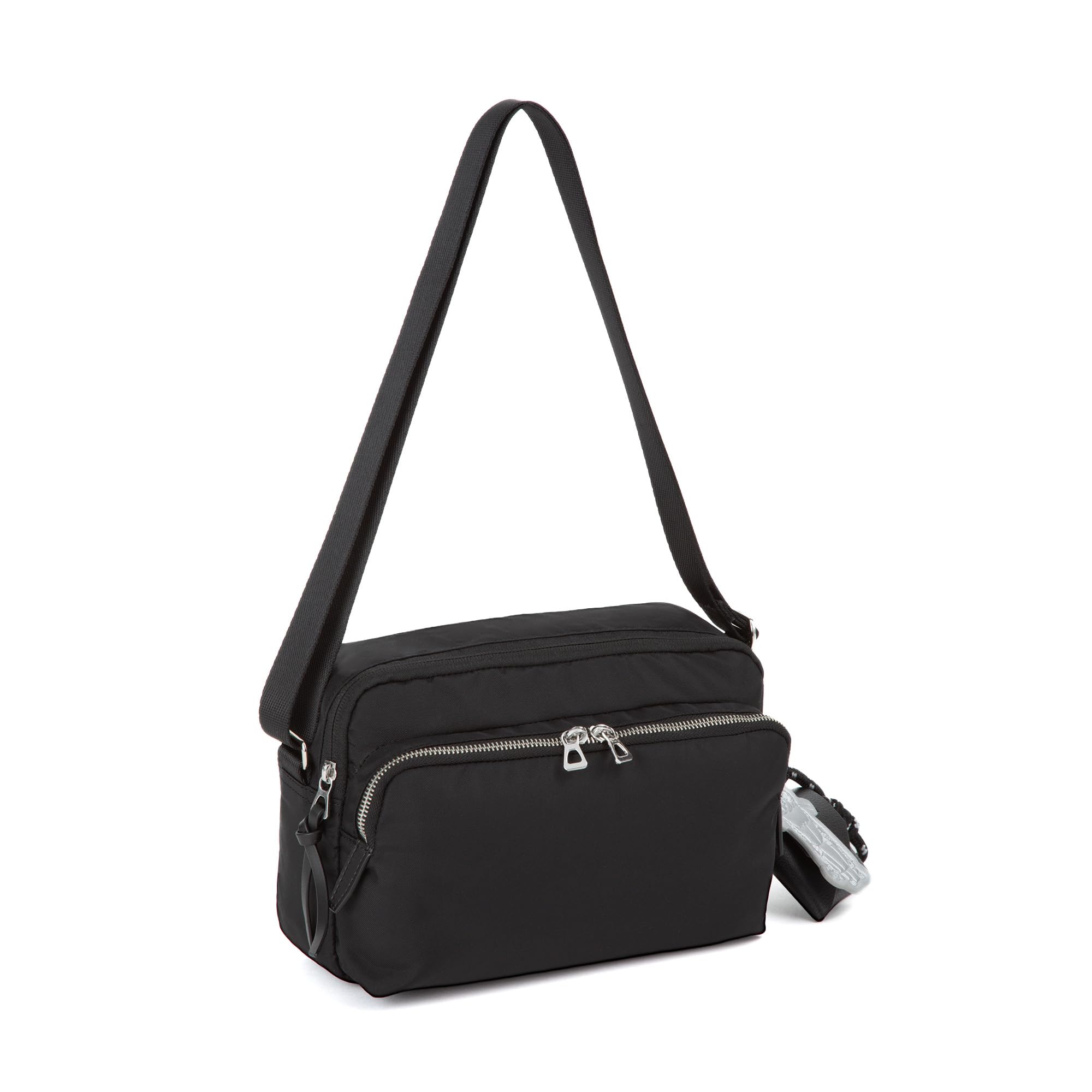 Ace Tokyo Ficus HAyU Shoulder with Cat Pouch and Black Bag, 6L, Charm, 19102, чёрный