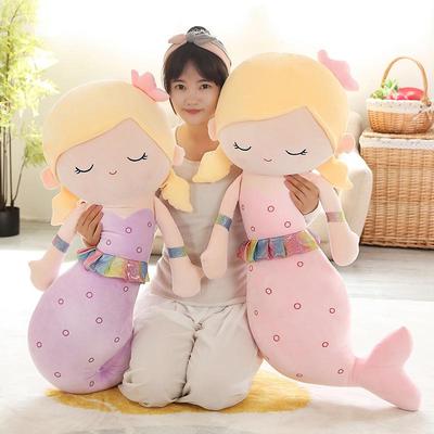 Cartoon Mermaid Plush Pillow Doll - Kids' Comfort Sleeping & Hugging Toy