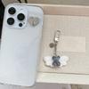 Fashionable Lovely Small Flocking Bear Pendant Charm Portable for Keychain and Phone Accessory Decoration Daily Use