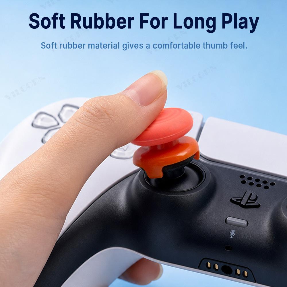 2 Stück Silikon Analogstick-Verlängerungen für PS5 Kompatiblen Controller, Anti-Rutsch Daumenstick-Kappen