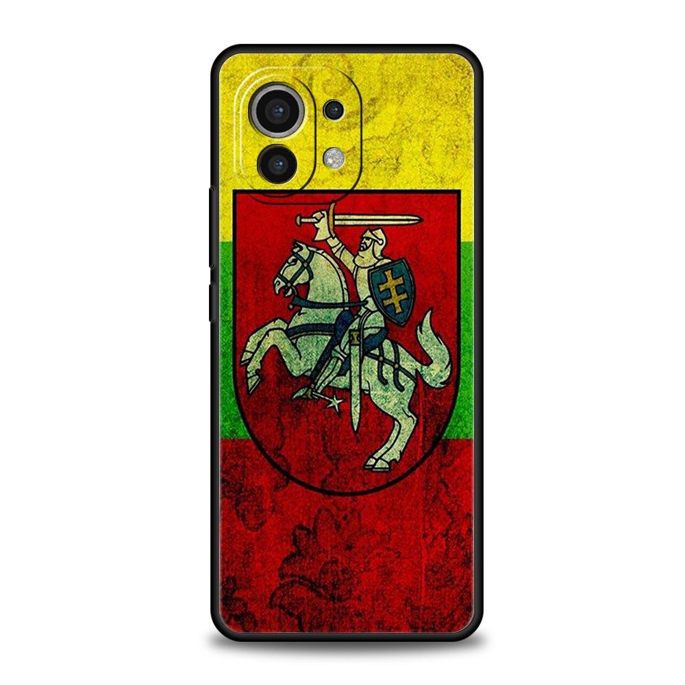 Flag of Lithuania Flag Phone Case For Xiaomi 14 13T 12T Pro 12 13 11 Ultra Mi Note 10 Lite 10T 5G 11X Pro 11T 11i 9T Soft Cover