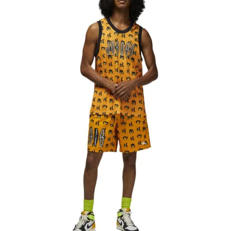 Nike Tank Tops Men's Yellow Crew Neck Moderate Other (Unisex) Tank Tops DR3030 766