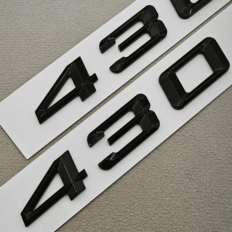 3D ABS Car Letters Logo 430i 430d Badge Sticker Emblem Decals For BMW 4 Series 430i 430d G22 G26 G23 Tail Marking Accessories pt2