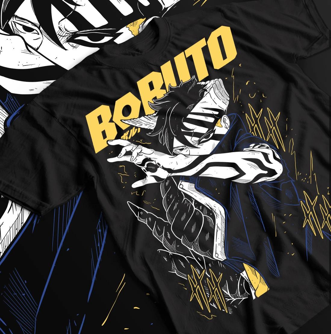 Kawaki T-shirt Boruto Uzumaki Naruto shirt Anime Manga Black Shirt Size S-5XL L