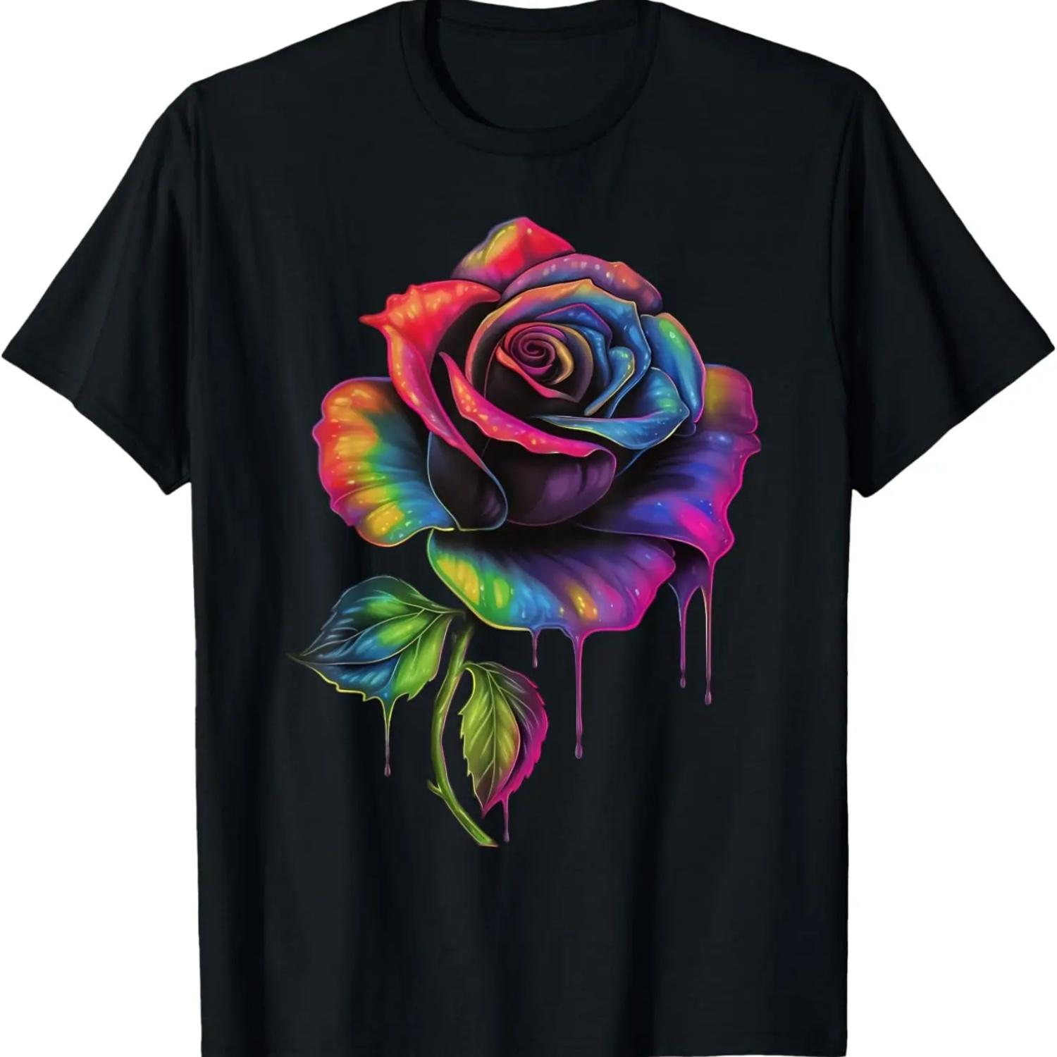 Roses lover on Rose flower T-Shirt S чёрный
