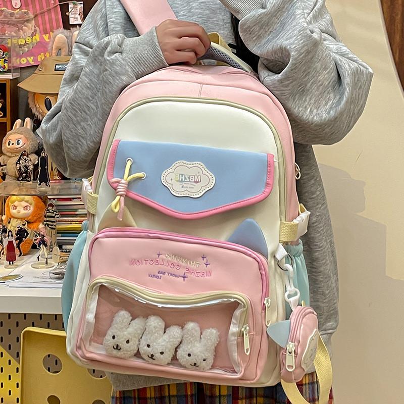 Backpack Rabbit Outdoor Large Capacity Leisure Cute Travel Bag Student Schoolbag