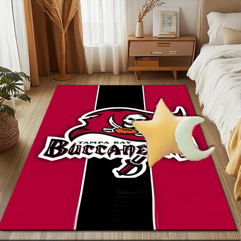 Tampa Bay Buccaneers Logo Rug Game Carpet, Floor Mat for Bedroom Living Room Entryway Rug, Home Decor Idea Gift for Christmas Birthday