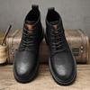 Men's Leather Martin Boots High Top Work Boots