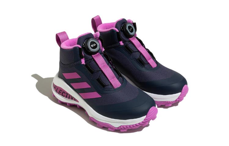 adidas Fortarun Boa Atr K Mesh Casual Ammortizzazione, Resistente all'Usura Mid top Scarpe da Corsa per Bambini Blu Inchiostro Viola Bambini's GZ2198