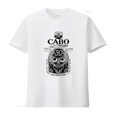 Cabo Wabo Catina 30. Jubiläum Sammy Hagar T-Shirt vintage gewaschen dehnbares Oberteil für den Alltag Designer-Kleidung stilvoll