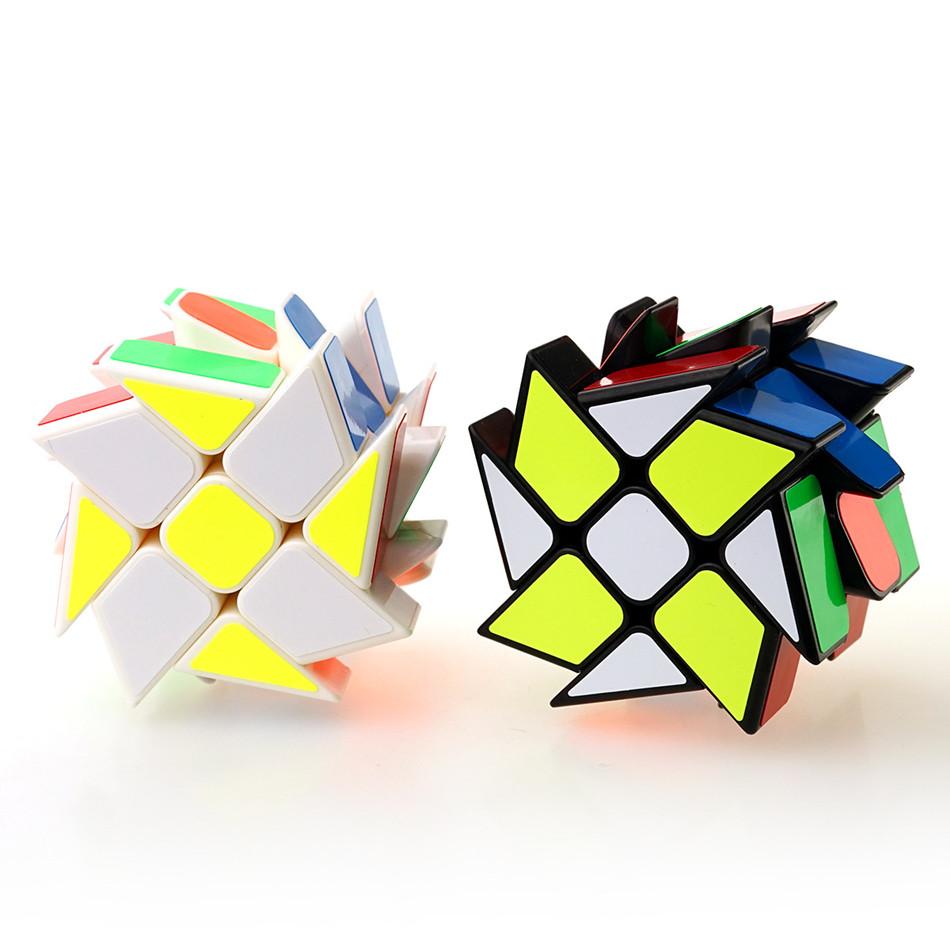 YongJun YJ Windmill Magic Cube Change Irregularly Jinggang Speed Cube with Frosted Sticker YJ 3x3x3 Puzzle Toy For Children Kids