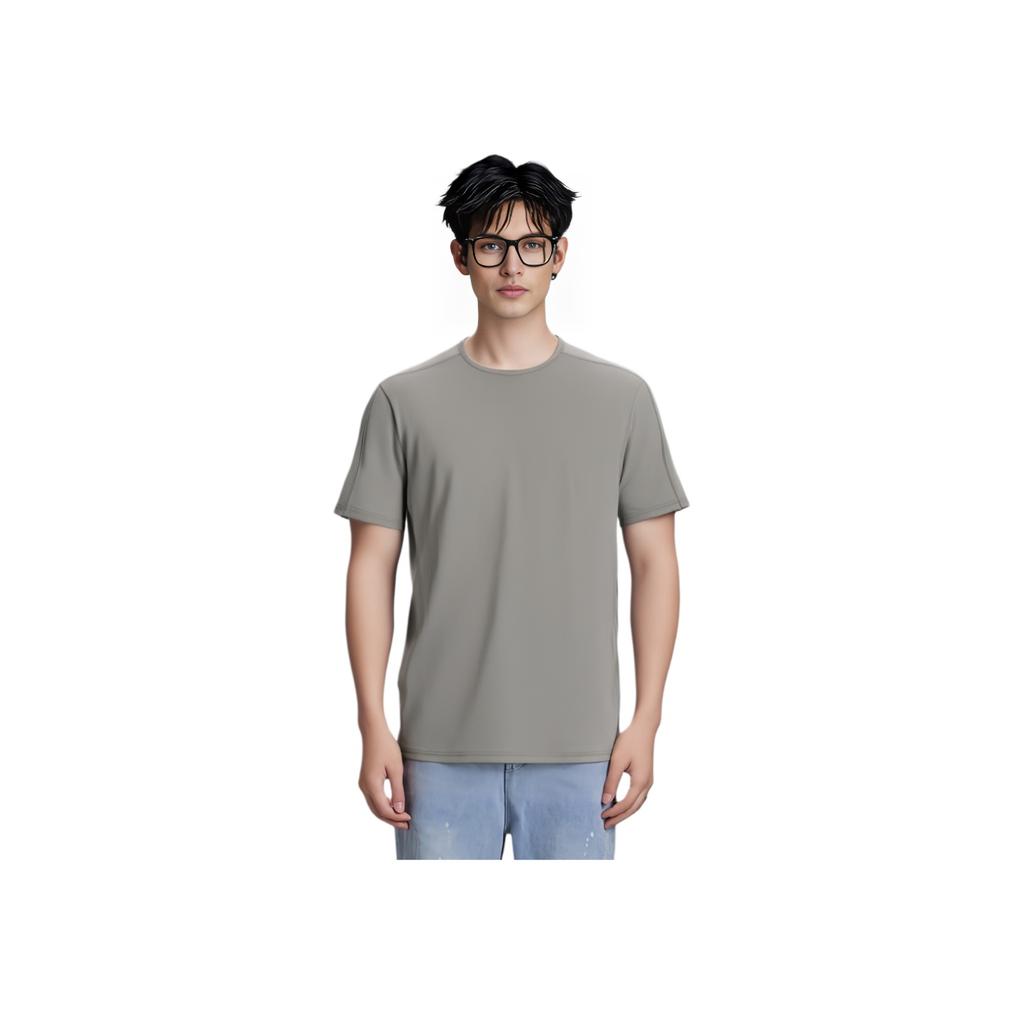Under Armour Meridian Solid Training Running Crew Neck Short Sleeve T-Shirt Men Tops Gray 1379670-294