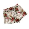 Women's Fashionable Loose-Fit Pajama Shorts With Fleece Christmas Print Casual Pants
