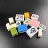 Handmade Blank Mahjong Tile Single Substitute Decorative Children's Building Blocks Non-Engraved Mahjong Set Travel Lightweight