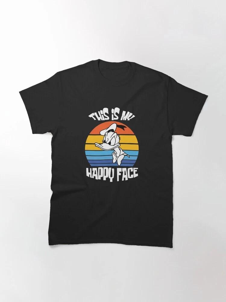 Donald Duck Angry Grumpy This Is My Happy Face 2cute Unisex Style T Shirt S