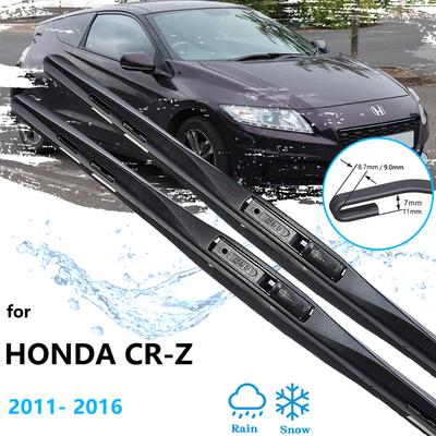 2x Honda CR-Z CR Z ZF1 ZF2 2011 2012 2013 2014 2015 2016 Silecek Bıçakları Kesici Kauçuk Pencere Araba Aksesuarı Yedek U