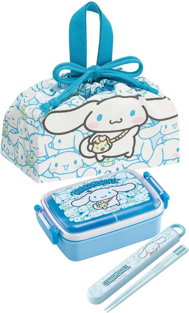 Skater Mittagstasche mit Kordelzug Ushiro und Made in Kinderbeutel, Cinnamoroll, Shiro, Sanrio, Japan, KB7-A