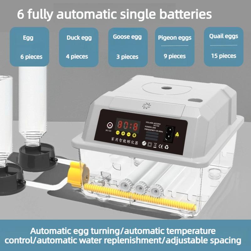

Fully Automatic Intelligent Incubator Household Small Chicken Duck and Goose Breeding Incubators Animal Husbandry Equipment