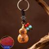 1Pcs Paulownia Wood Lucky Gourd Keychain Wealth Blessing Fengshui Pendant for Car Key Bag Hanging Decor Souvenir