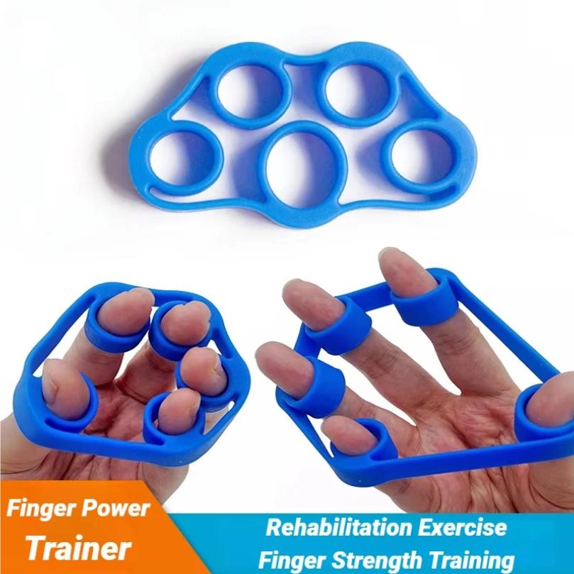 Silicone Five-Finger Hand Expander Strengthener for Grip Training Wrist Rehabilitation Finger Exerciser Tensioner