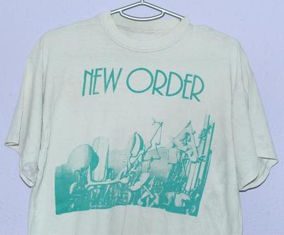 חולצת טי וינטג' 1984 של להקת NEW ORDER, יוניסקס FL0736 חולצת טריקו יוניסקס