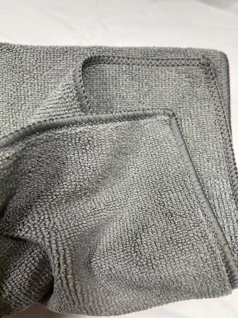 TARO WORKS Microfiber Car Wash Super Pack of Gray Towels, Absorbent, Quick-Drying, 60x120cm, 4, Large, Scratch-Resistant,