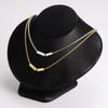 Geometric Minimalist Titanium Steel Bracelet Women Gold Or Gunmetal Finish Adjustable Length 51-80cm Elegant Everyday