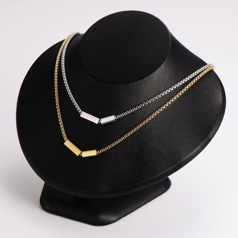 Geometric Minimalist Titanium Steel Bracelet Women Gold Or Gunmetal Finish Adjustable Length 51-80cm Elegant Everyday